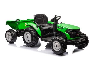 Traktor Na Akumulator HC-306 Z Przyczepą Jasno Zielony 24V