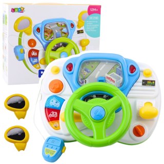 Symulator Jazdy Kierownica Edukacyjna Interaktywna Dźwięki Światła