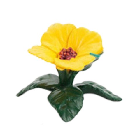 Zestaw Mini Figurki Ptaki Egzotyczne Hibiskus Żółty 4-11cm 6szt