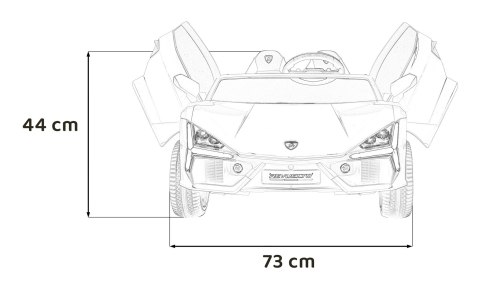 Pojazd Lamborghini Revuelto XL STRONG Szary