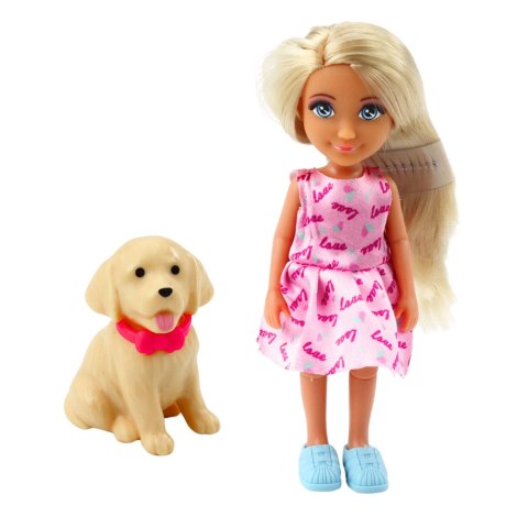 Zestaw Mini Laleczka Ankiki Na Skuterze Trójkołowym Piesek