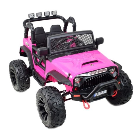 JEEP NA AKUMULATOR BROTHERS , WSPOMAGANIE KIEROWNICY, MIĘKKIE KOŁA, MIĘKKIE SIEDZENIE 24V - 400W/JEEP-JC-666