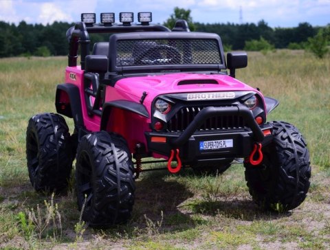 JEEP NA AKUMULATOR BROTHERS , WSPOMAGANIE KIEROWNICY, MIĘKKIE KOŁA, MIĘKKIE SIEDZENIE 24V - 400W/JEEP-JC-666