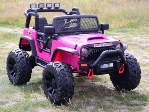 JEEP NA AKUMULATOR BROTHERS , WSPOMAGANIE KIEROWNICY, MIĘKKIE KOŁA, MIĘKKIE SIEDZENIE 24V - 400W/JEEP-JC-666