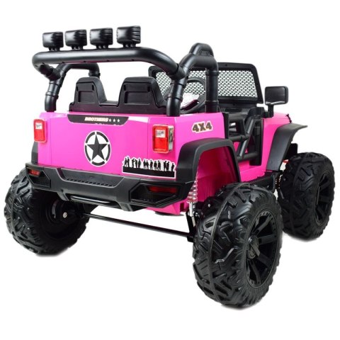 JEEP NA AKUMULATOR BROTHERS , WSPOMAGANIE KIEROWNICY, MIĘKKIE KOŁA, MIĘKKIE SIEDZENIE 24V - 400W/JEEP-JC-666