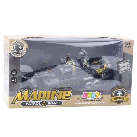 Łódź Patrolowa Światła Dźwięki Natrysk Wodny Ruchome Elementy