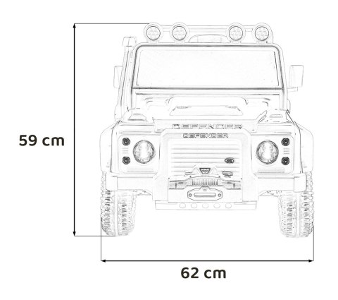 Pojazd Land Rover Defender 110 SVX Concept Biały