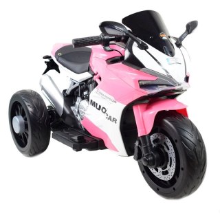 SZYBKI MOTOR POLICYJNY Z KOGUTEM, MIĘKKIE KOŁA, DŹWIĘKI, DWA SILNIKI, PILOT/NT5188