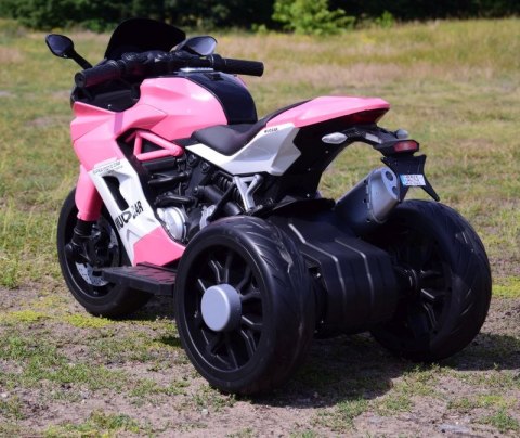 SZYBKI MOTOR POLICYJNY Z KOGUTEM, MIĘKKIE KOŁA, DŹWIĘKI, DWA SILNIKI, PILOT/NT5188