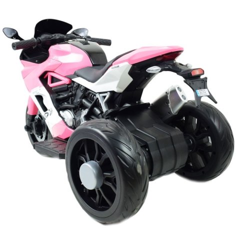 SZYBKI MOTOR POLICYJNY Z KOGUTEM, MIĘKKIE KOŁA, DŹWIĘKI, DWA SILNIKI, PILOT/NT5188