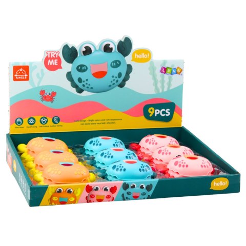 Krab Interaktywny Z Napędem MIX Kolorowy Jeżdżący