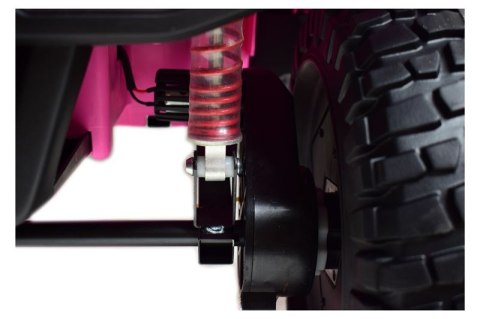 OLBRZYMI JEEP NA AKUMULATOR SPEED, SUPER RÓŻ, MIĘKKIE KOŁA, SIEDZENIE, APLIKACJA/DLS-X15A
