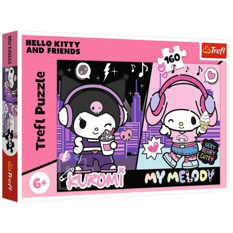 Puzzle - 160 - Kuromi rządzi - Hello Kitty Trefl 15430