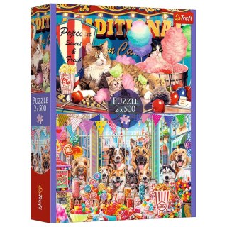 Puzzle - 2x500 - Puszyści przyjaciele Trefl 37495