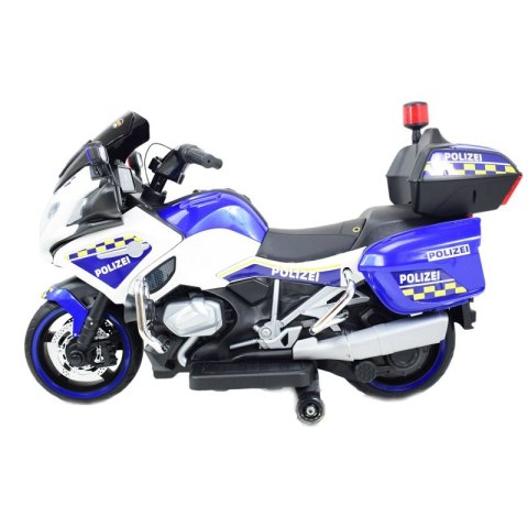 OLBRZYMI SUPER MOTOR ŚCIGACZ POLICYJNY,MIĘKKIE KOŁA, MIĘKKIE SIEDZENIE, GAZ W RĄCZCE, HAMULEC /MH888