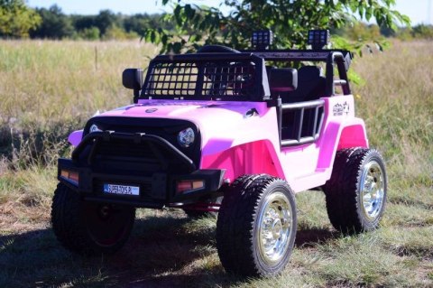 JEEP NA AKUMULATOR "JK OFF ROAD", MIĘKKIE KOŁA, MIĘKKIE SIEDZENIE/LL555