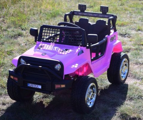 JEEP NA AKUMULATOR "JK OFF ROAD", MIĘKKIE KOŁA, MIĘKKIE SIEDZENIE/LL555