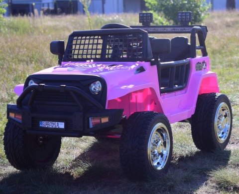 JEEP NA AKUMULATOR "JK OFF ROAD", MIĘKKIE KOŁA, MIĘKKIE SIEDZENIE/LL555