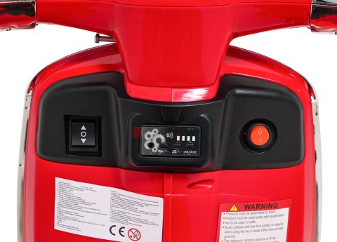 Pojazd Skuter Vespa ROMA Czerwony