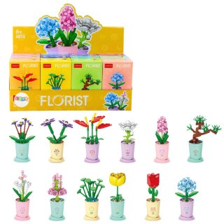 Klocki Konstrukcyjne Pojedynczy Kwiat W Doniczce 36-60 el.