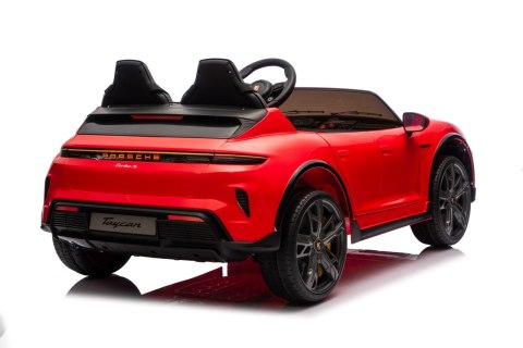 Pojazd Porsche Taycan Turbo S Czerwony