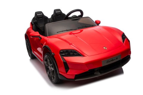 Pojazd Porsche Taycan Turbo S Czerwony