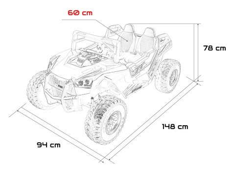 Pojazd Buggy RTR Monster Speed 4x4 Czarny