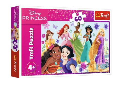 Puzzle - 60 - Ksieżniczki w akcji / Disney PrincessFSC Mix 70% 17409
