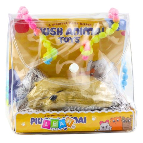 Śpiący Pies Labrador Na Poduszce Figurka z Futerkiem Torba Dźwięki