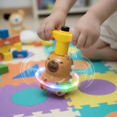 Bączek Kapibara Interaktywna Światła LED Melodie 12,5 CM