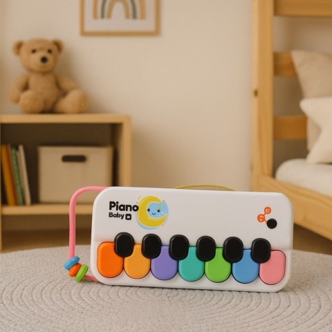 Edukacyjne Pianinko Muzyczne Dla Dzieci Interaktywne Kolorowe Koraliki