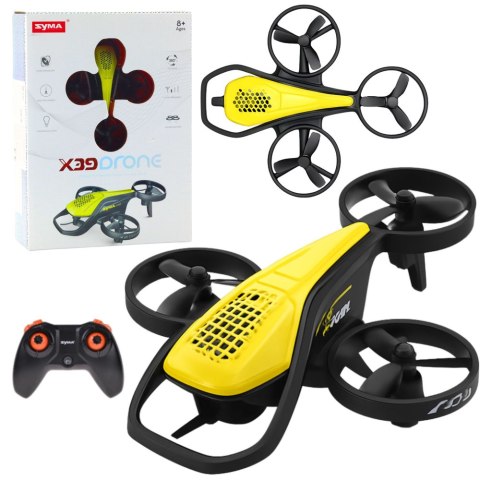 Mini Dron Zdalnie Sterowany RC Syma X36 Czteroosiowy Akrobacje Żółty
