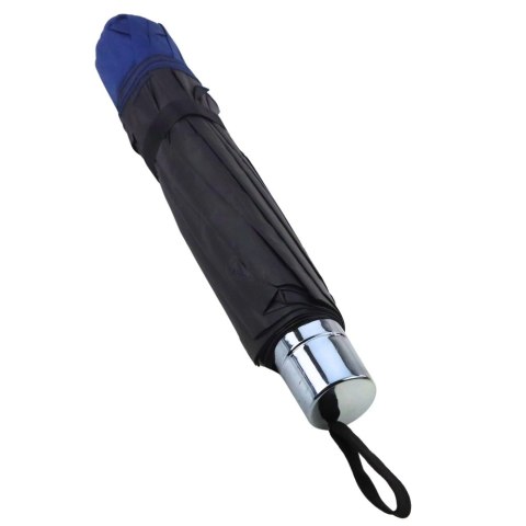 Duży Parasol Składany 12-Żebrowy Pokrowiec Granatowy 110 cm