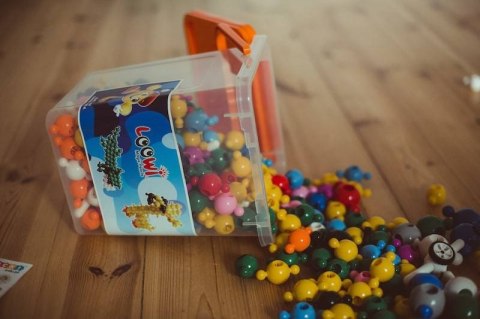 Klocki konstrukcyjne Loowi Zwierzęta kulki 308 elementów 4+