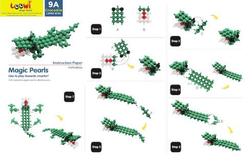 Klocki konstrukcyjne Loowi Zwierzęta kulki 308 elementów 4+