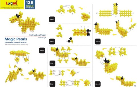 Klocki konstrukcyjne Loowi Zwierzęta kulki 308 elementów 4+