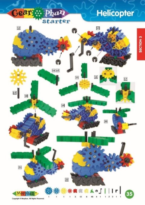 Morphun GearPhun 304 el. + Instrukcje 60 str. A4