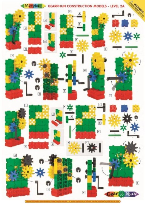 Morphun GearPhun 304 el. + Instrukcje 60 str. A4