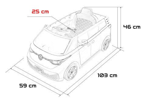 Pojazd Volkswagen ID BUZZ Niebieski