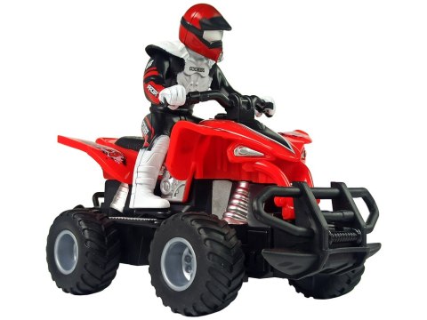 Quad Zdalnie Sterowany Czerwony 1:16 Na Baterie