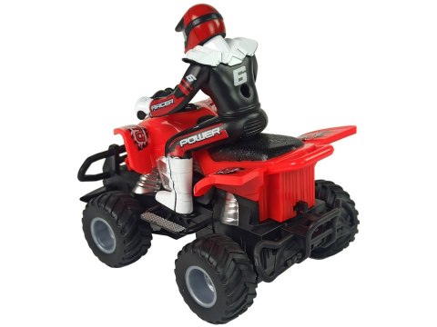 Quad Zdalnie Sterowany Czerwony 1:16 Na Baterie