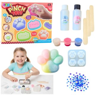 Zestaw Kreatywny DIY Do Tworzenia Gniotków Gniotek Kocia Łapka 44 el.