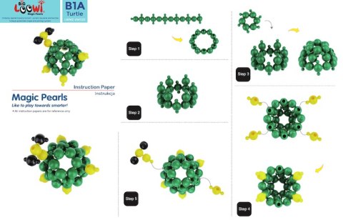 Duże klocki konstrukcyjne Big Loowi Edu 200 elementów 3+