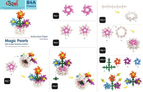 Duże klocki konstrukcyjne Big Loowi Edu 200 elementów 3+