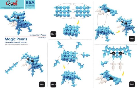 Duże klocki konstrukcyjne Big Loowi Edu 200 elementów 3+
