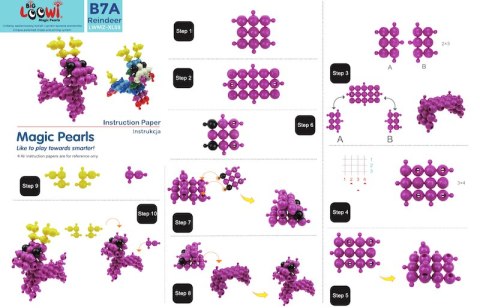 Duże klocki konstrukcyjne Big Loowi Edu 200 elementów 3+