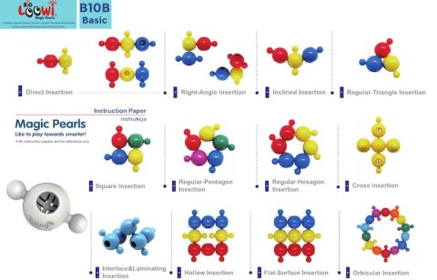Duże klocki konstrukcyjne Big Loowi Edu 200 elementów 3+