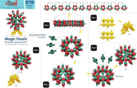 Duże klocki konstrukcyjne Big Loowi Edu 200 elementów 3+