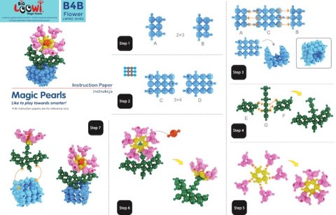 Duże klocki konstrukcyjne Big Loowi kulki 110 elementów 3+
