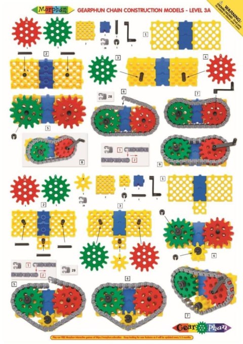 Gearphun łańcuszek - 75 elementów - zestaw uzupełniający